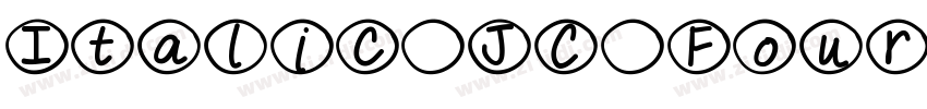 Italic JC Four Adjus字体转换